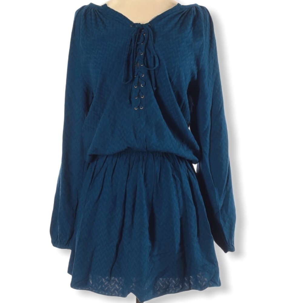 OLIVACEOUS Long Sleeve short Romper